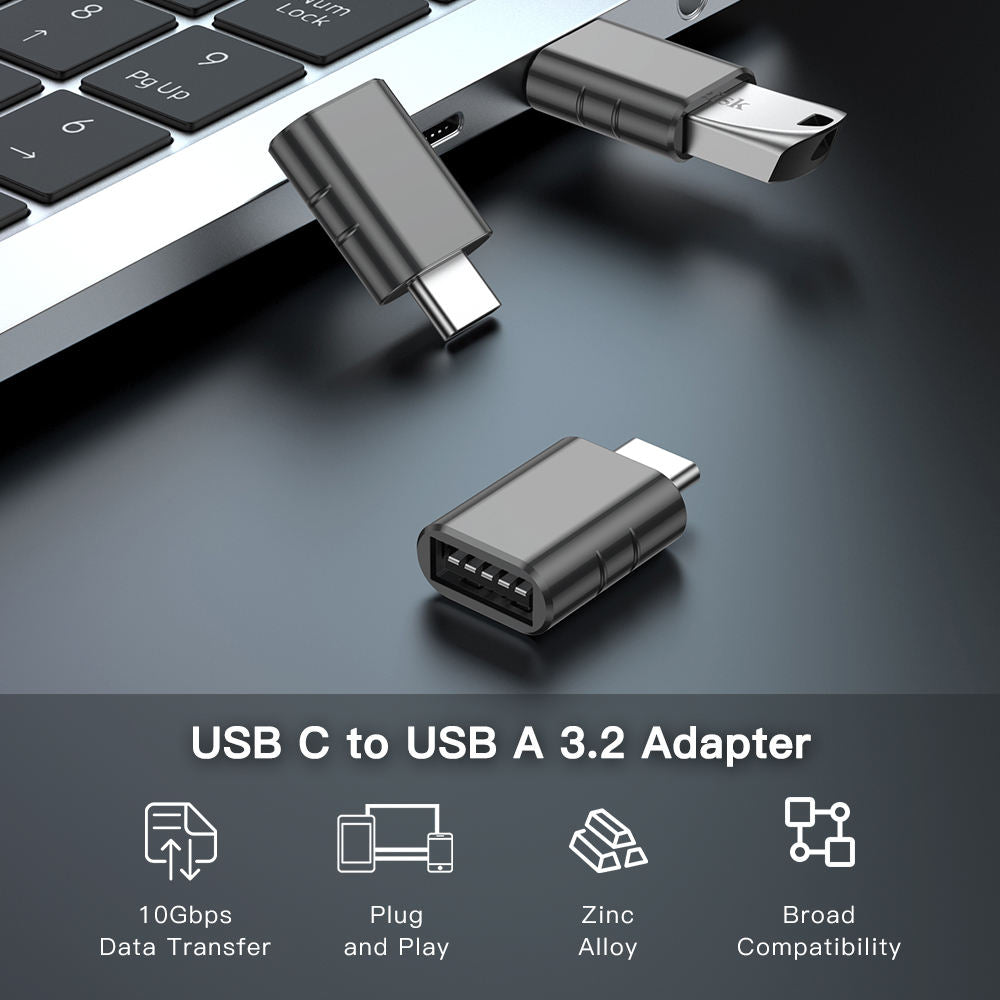 UNIEAN Wholesale 5Gbps 3.2 Usb a to Usb C Otg Adapter Converter 3.0 Type C Usb Fast Charging for Iphones 15 Pro Max to Macbook