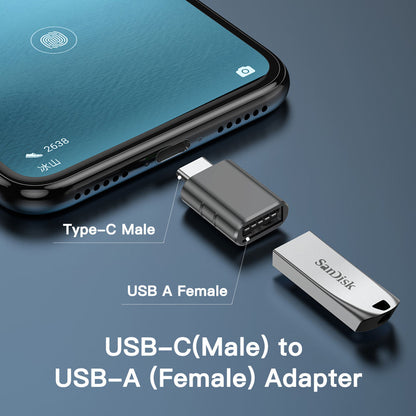 UNIEAN Wholesale 5Gbps 3.2 Usb a to Usb C Otg Adapter Converter 3.0 Type C Usb Fast Charging for Iphones 15 Pro Max to Macbook
