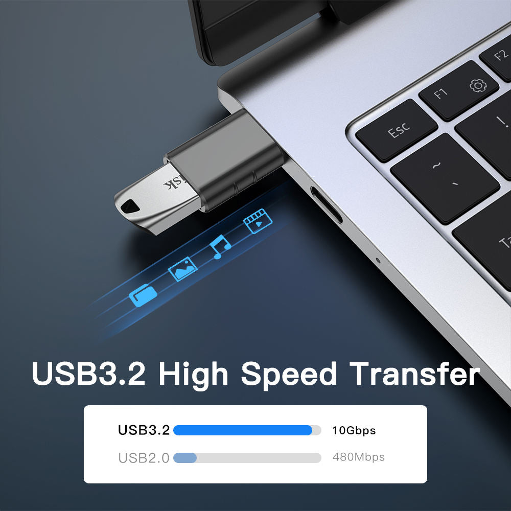 UNIEAN Wholesale 5Gbps 3.2 Usb a to Usb C Otg Adapter Converter 3.0 Type C Usb Fast Charging for Iphones 15 Pro Max to Macbook