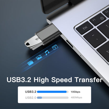 UNIEAN Wholesale 5Gbps 3.2 Usb a to Usb C Otg Adapter Converter 3.0 Type C Usb Fast Charging for Iphones 15 Pro Max to Macbook